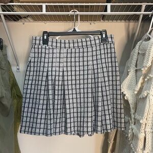 Nordstrom Ookie & Lala mini Skirt Tweed Plaid Print Sz Medium M NWT!